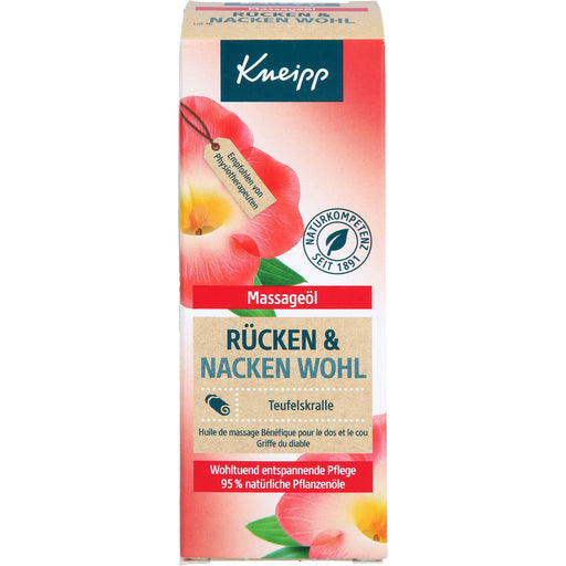 Kneipp Massageöl Rücken & Nacken Wohl, 100 ml Öl