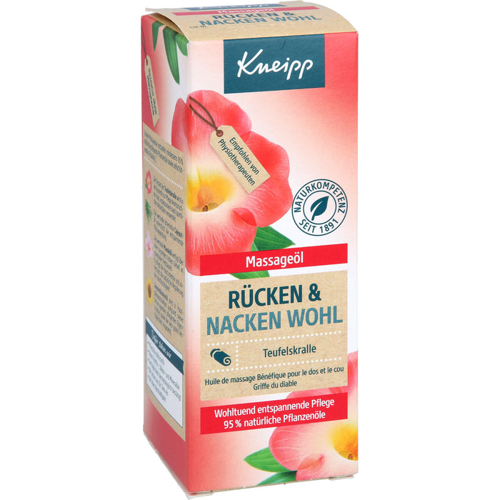 Kneipp Massageöl Rücken & Nacken Wohl, 100 ml Öl