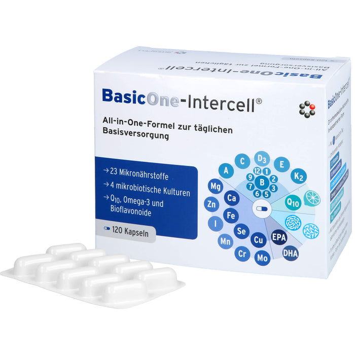 BasicOne-Intercell All-in-One-Formel Kapseln zur täglichen Basisversorgung, 120 St. Kapseln