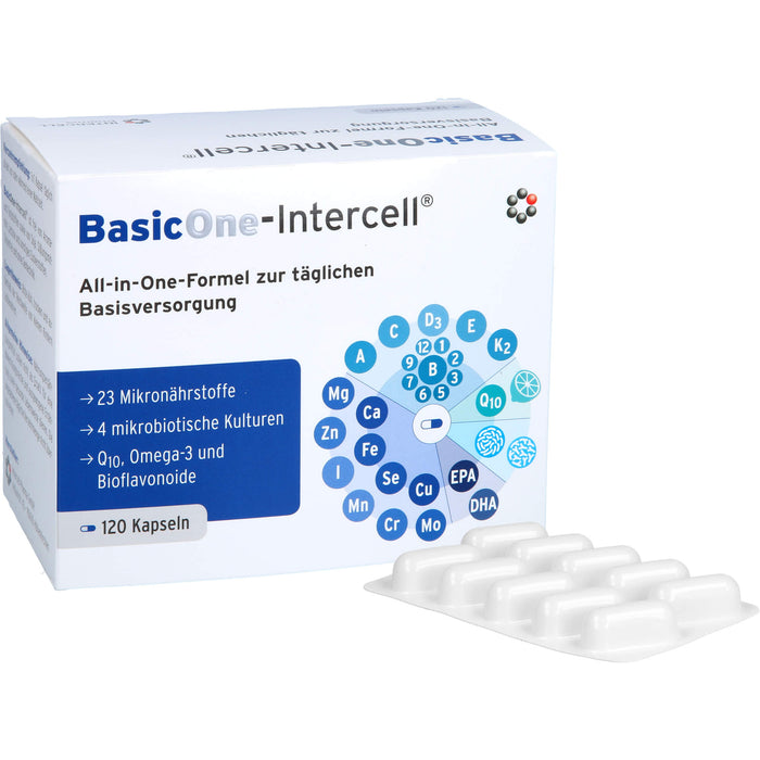 BasicOne-Intercell All-in-One-Formel Kapseln zur täglichen Basisversorgung, 120 St. Kapseln