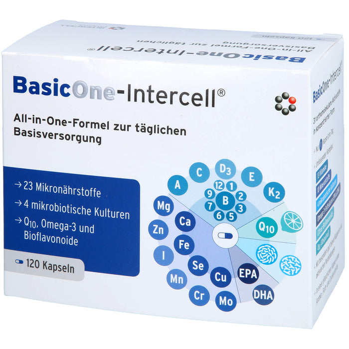 BasicOne-Intercell All-in-One-Formel Kapseln zur täglichen Basisversorgung, 120 St. Kapseln