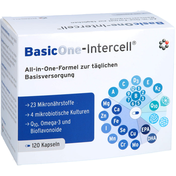 BasicOne-Intercell All-in-One-Formel Kapseln zur täglichen Basisversorgung, 120 St. Kapseln
