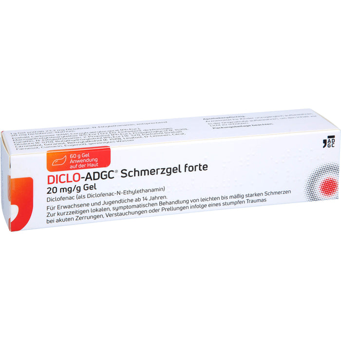 Diclo ADGC Schmerzgel forte 20 mg/g Gel bei Schmerzen, 60 g Gel