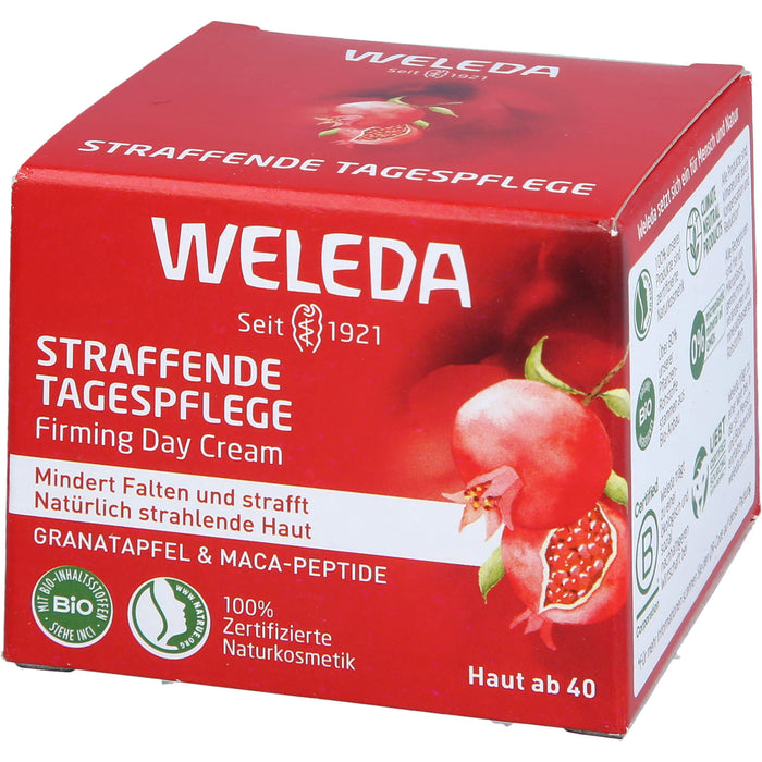 WELEDA straffende Tagespflege Granatapfel & Maca-Peptide mindert Falten & strafft, 40 ml Creme