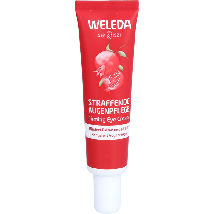 WELEDA straffende Augenpflege Granatapfel & Maca-Peptide mindert Falten und strafft und reduziert Augenringe, 12 ml Creme