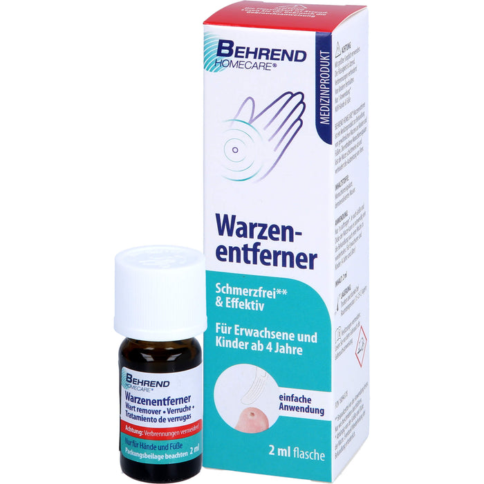 Behrend Warzenentferner für Hand & Fuß, 2 ml Solution