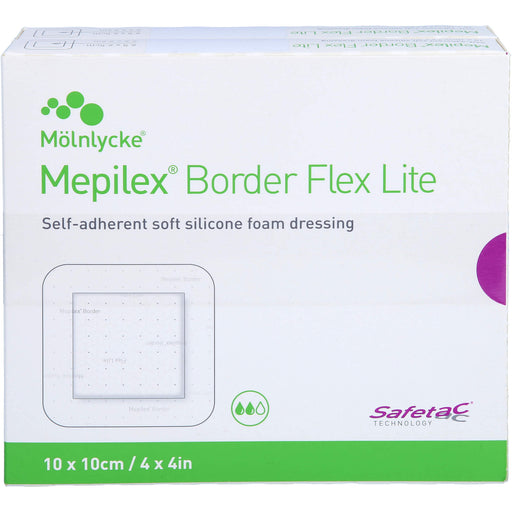 Mepilex Border Flex Lite Schaumverband 10 x 10 cm, 10 St. Verband