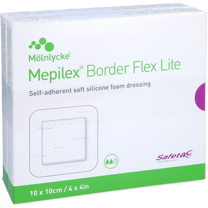 Mepilex Border Flex Lite Schaumverband 10 x 10 cm, 10 pc pansement