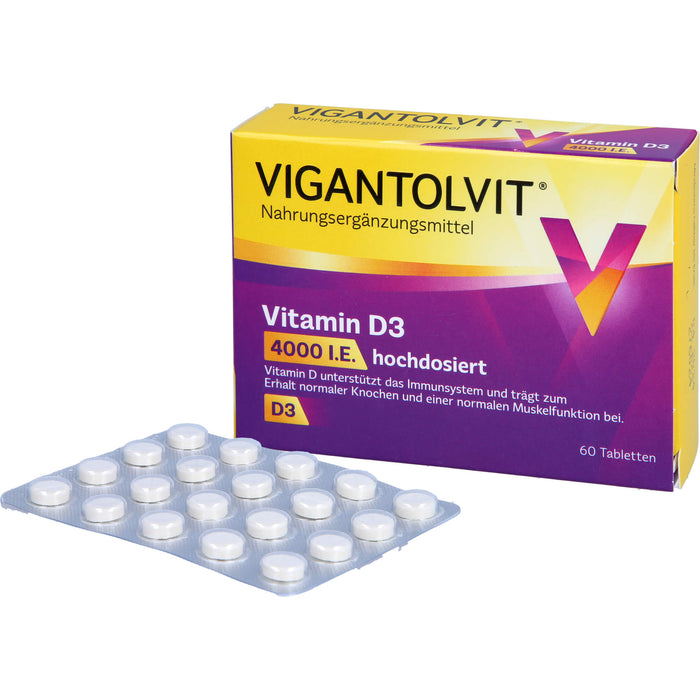Vigantolvit 4000 I.E. Vitamin D3 Tabletten, 60 pc Tablettes