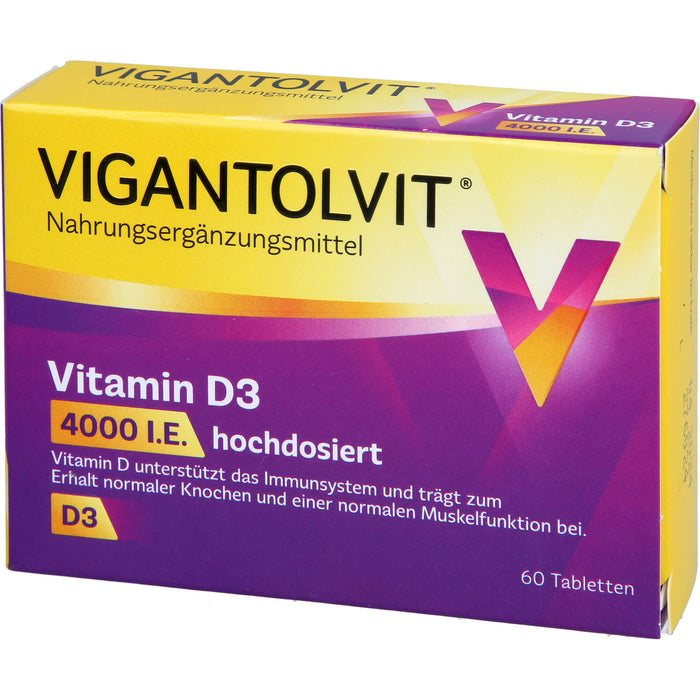 Vigantolvit 4000 I.E. Vitamin D3 Tabletten, 60 pcs. Tablets
