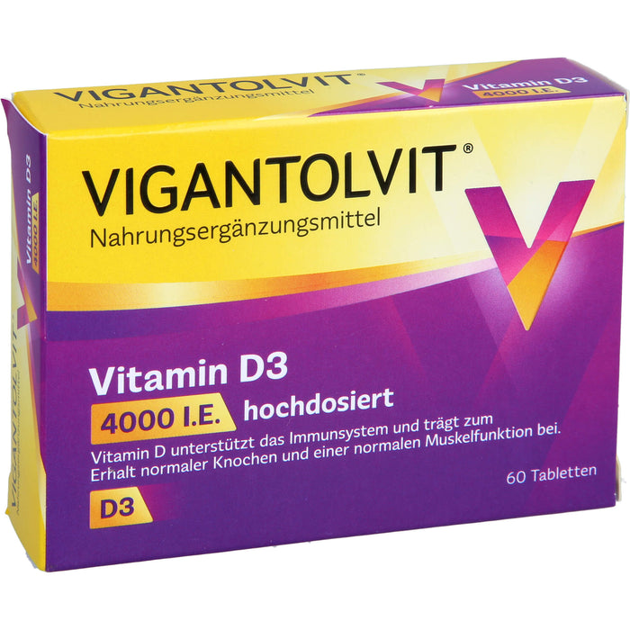 Vigantolvit 4000 I.E. Vitamin D3 Tabletten, 60 pcs. Tablets