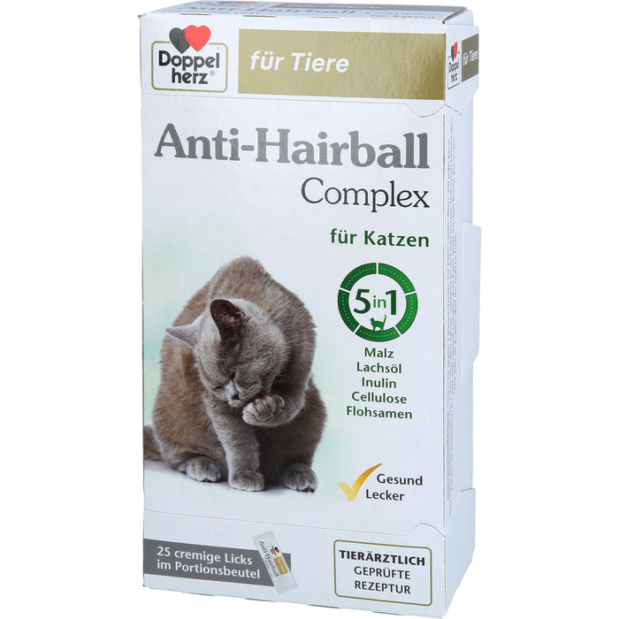 Doppelherz für Tiere Anti-Hairball Complex Beutel für Katzen, 25 pcs. Sachets