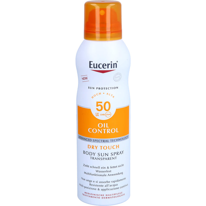 Eucerin Sun Oil Bdy Aero50, 200 ml SPR