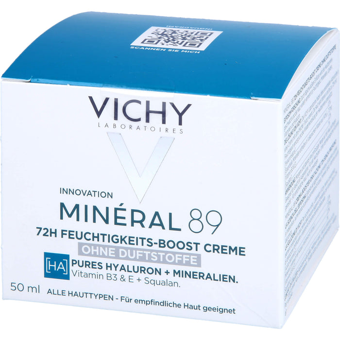 VICHY Minéral 89 72 h Feuchtigkeits-Boost Creme für normale Haut, 50 ml Crème