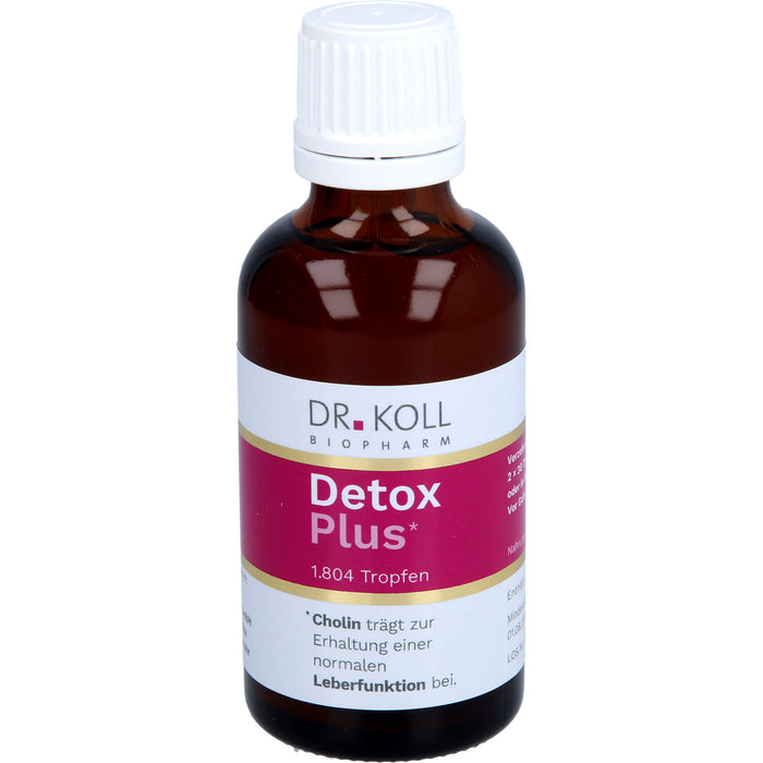 DR. KOLL Detox Plus Gemmo Komplex Cholin Tropfen, 50 ml Solution