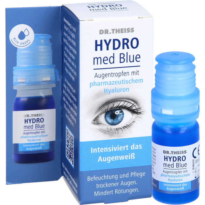 DR. THEISS Hydro med Blue Augentropfen Befeuchtung und Pflege trockener Augen, 10.0 ml Lösung