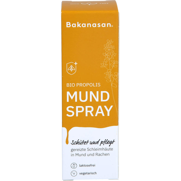 Bakanasan Bio Propolis Mundspray schützt und pflegt gereizte Schleimhäute, 15 ml Lösung