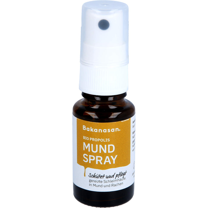 Bakanasan Bio Propolis Mundspray schützt und pflegt gereizte Schleimhäute, 15 ml Lösung