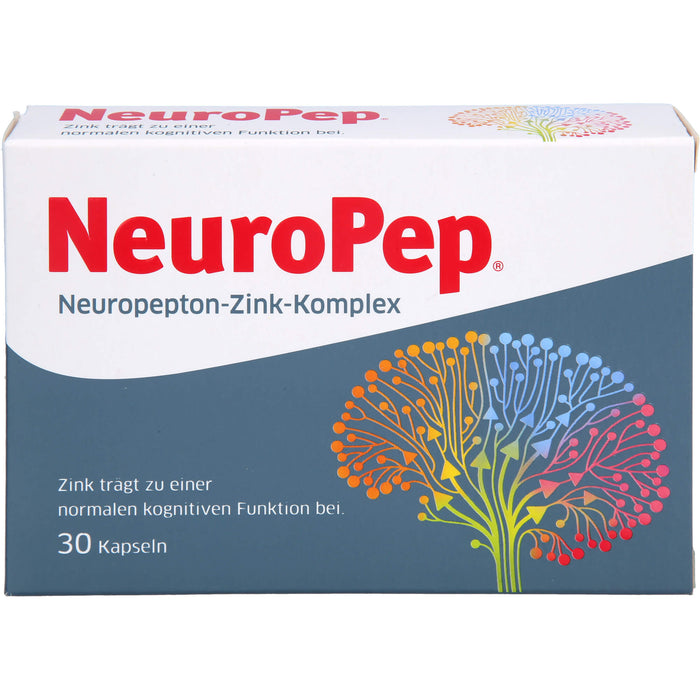 NeuroPep Kapseln mit Zink unterstützt Gedächtnis & Konzentration, 30 St. Kapseln
