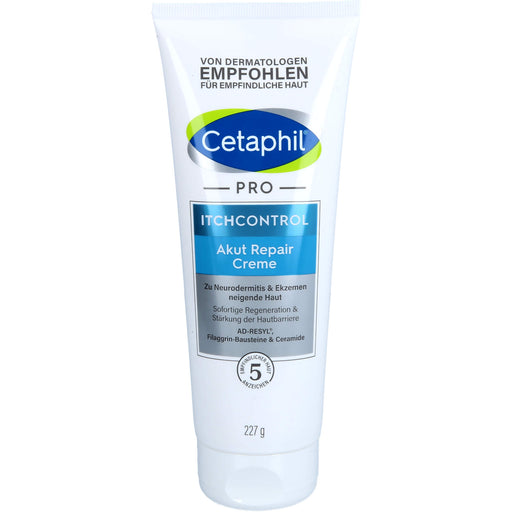 Cetaphil pro ItchControl Akut Repair Creme für zu Ekzemen und Neurodermitis neigende Haut, 227 g Creme