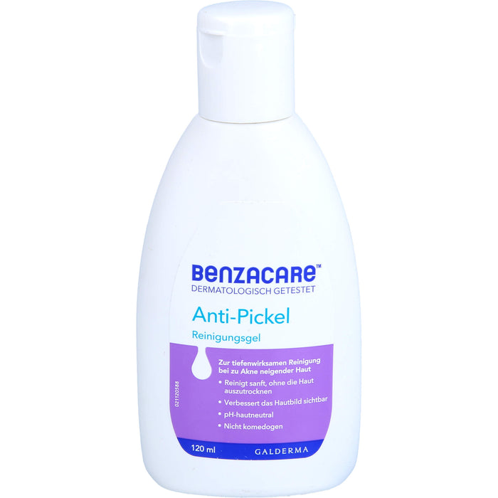 BENZACARE Anti-Pickel Reinigungsgel, 120 ml Gel