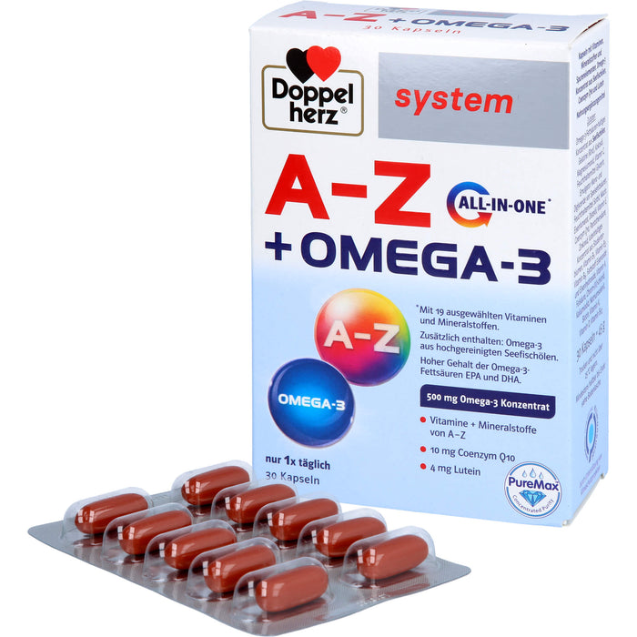 Doppelherz system A-Z + Omega-3 All in one Kapseln, 30 pcs. Capsules