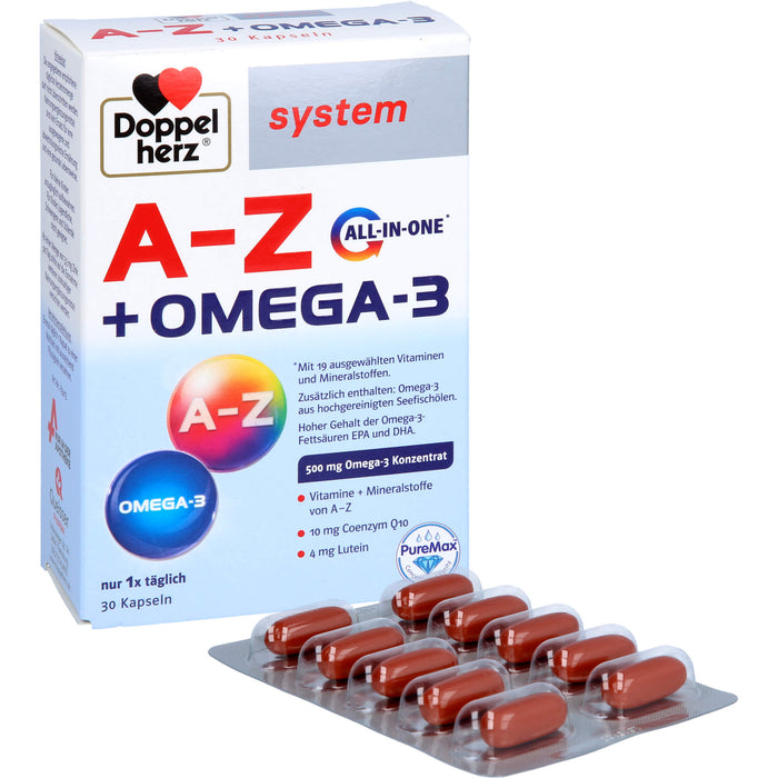 Doppelherz system A-Z + Omega-3 All in one Kapseln, 30 pcs. Capsules