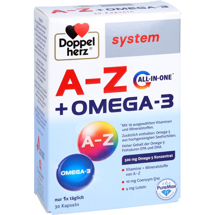 Doppelherz system A-Z + Omega-3 All in one Kapseln, 30 pcs. Capsules