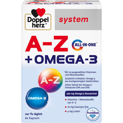Doppelherz system A-Z + Omega-3 All in one Kapseln, 60 St. Kapseln