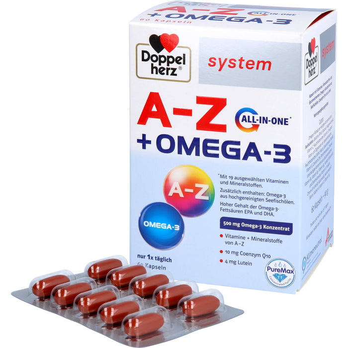 Doppelherz system A-Z + Omega-3 All in one Kapseln, 60 pcs. Capsules