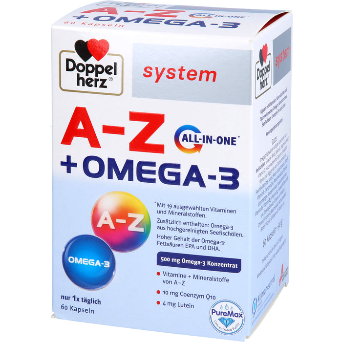 Doppelherz system A-Z + Omega-3 All in one Kapseln, 60 pc Capsules