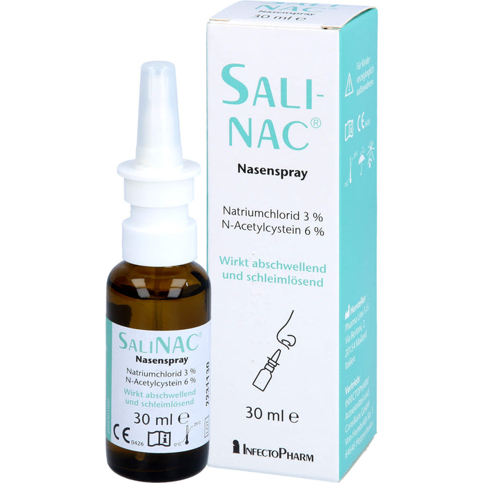 SALINAC Nasenspray wirkt abschwellend und schleimlösend, 30 ml Solution