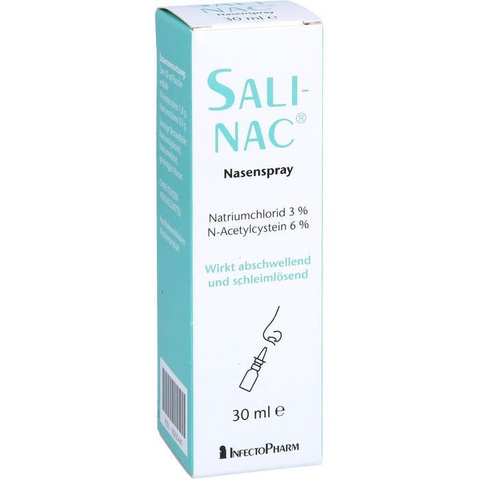 SALINAC Nasenspray wirkt abschwellend und schleimlösend, 30 ml Solution