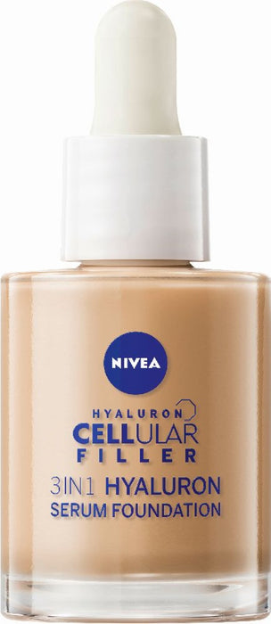 NIVEACellular Filler 3in1 HyaluronSer.Found.dunkel, 30 ml Creme