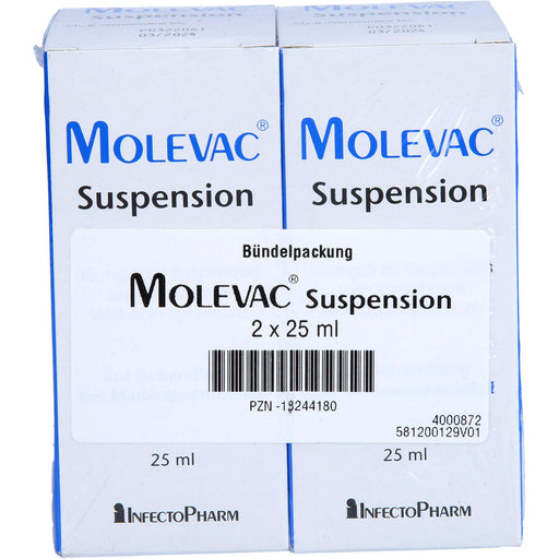 Molevac Suspension bei Madenwurmbefall, 50 ml Lösung