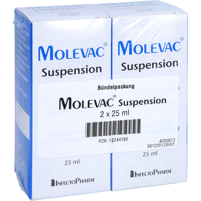 Molevac Suspension bei Madenwurmbefall, 50 ml Lösung