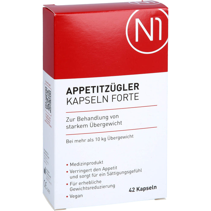 N1 Appetitzügler Kapseln Forte bei starkem Übergewicht, 42 pcs. Capsules