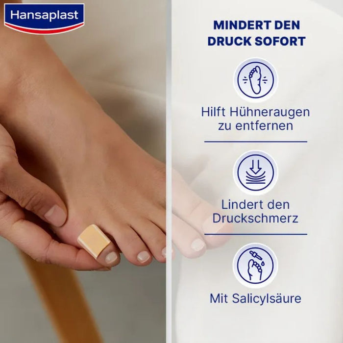 Hansaplast Hühneraugen-Pflaster mindert den Druck sofort, 8 pcs. Patch