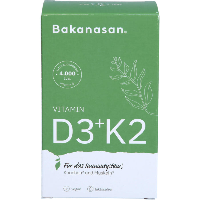 Bakanasan Vitamin D3+K2, 60 St KAP