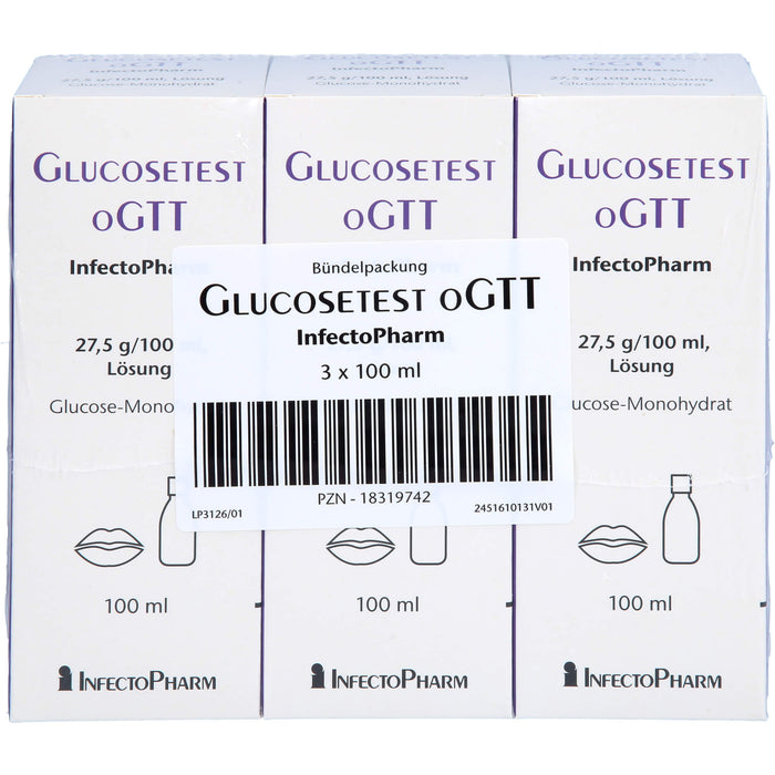 Glucosetest oGTT InfectoPharm 27,5 g/100 ml Lösung, 300 ml LSE