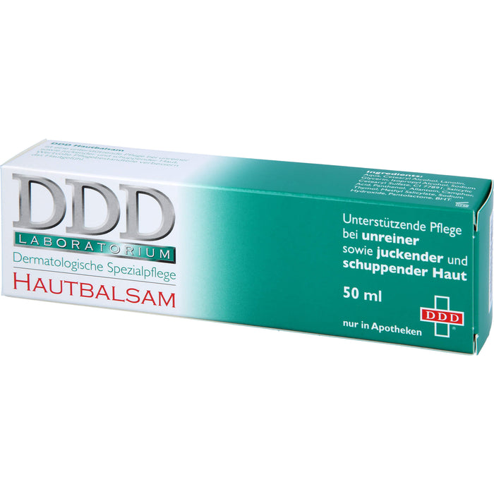 DDD Hautbalsam bei unreiner, juckender und schuppender Haut, 50 ml Balm
