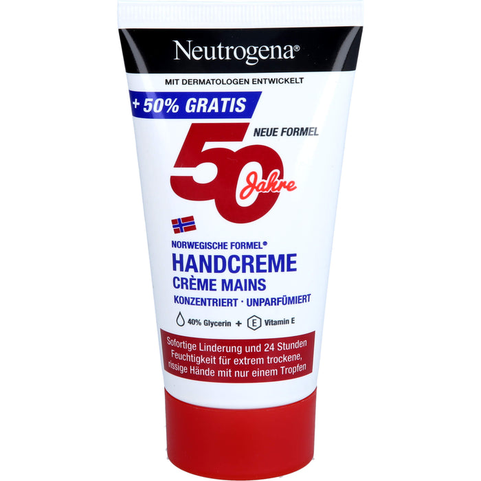 Neutrogena Norwegische Formel konzentrierte unparfümierte Handcreme, 75 ml Creme