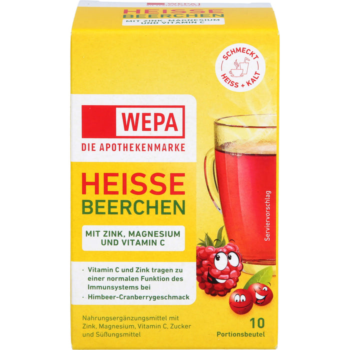 WEPA Heisse Beerchen+Vit.C+Zink+Magnesium Pulver, 10X10 g PUL