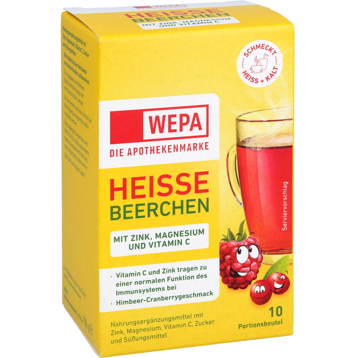 Wepa Heis Beer+vitc+zi+mag, 10X10 g PUL