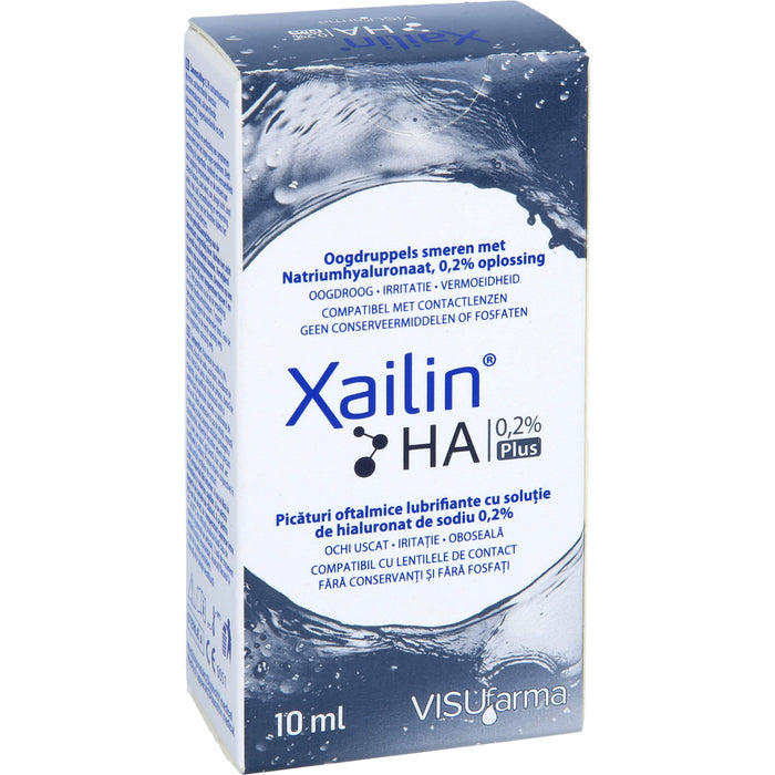 Xailin HA 0,2 % Plus befeuchtende Augentropfen, 10 ml Solution