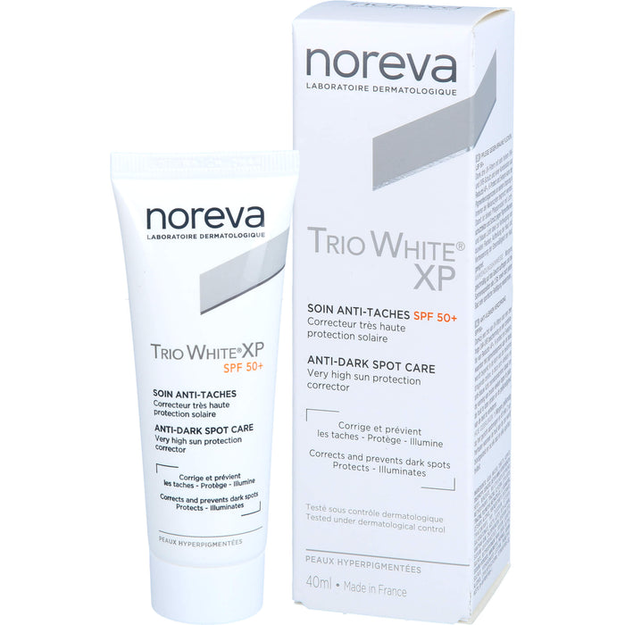 Noreva Trio White XP Tagespflege LSF 50+ Creme zur Reduzierung von Pigmentflecken, 40 ml Creme
