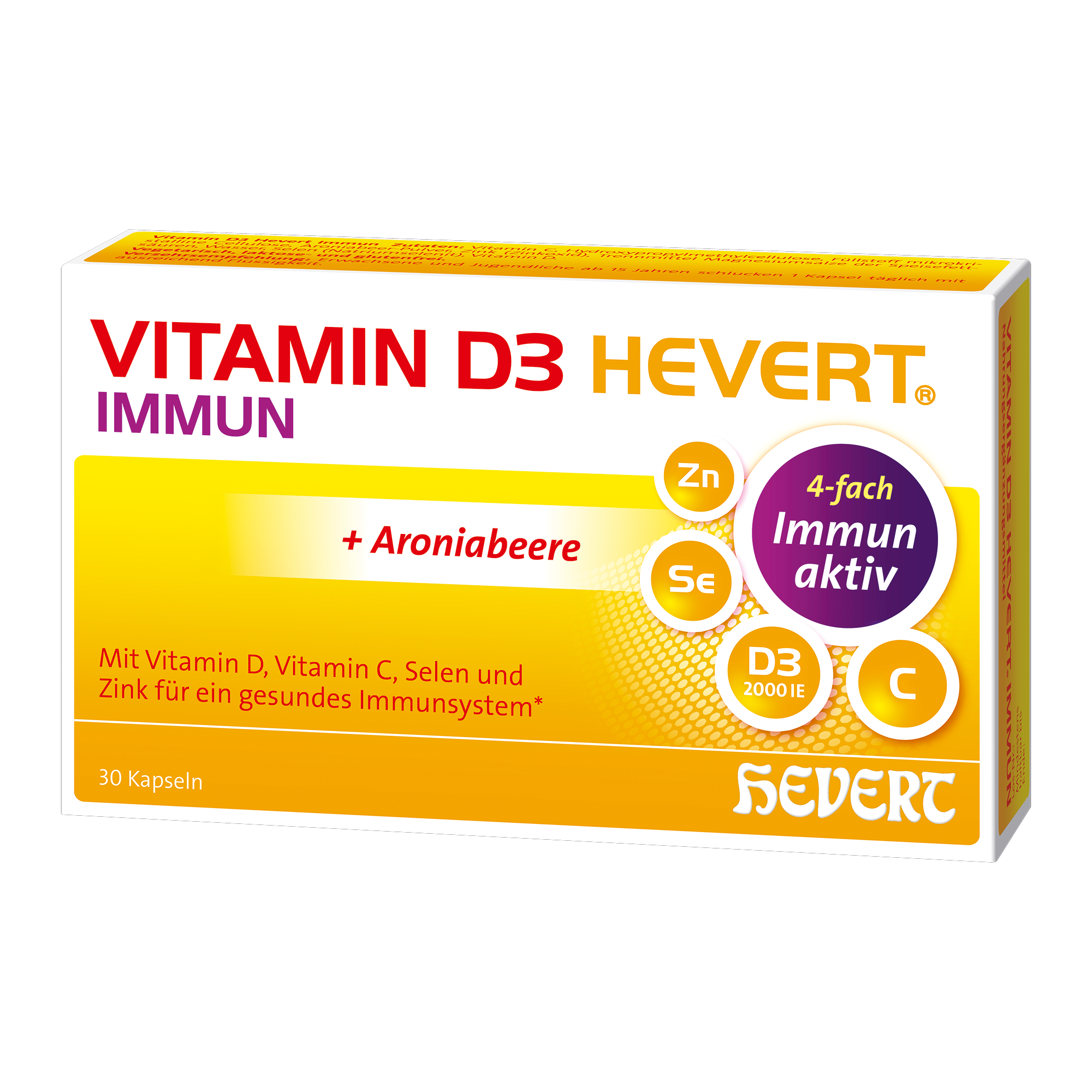Vitamin D3 Hevert Immun, 30 St. Kapseln Hevert-Testen