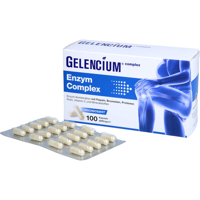GELENCIUM Enzym Complex Kapseln hochdosiert mit Bromelain, 100 pcs. Capsules