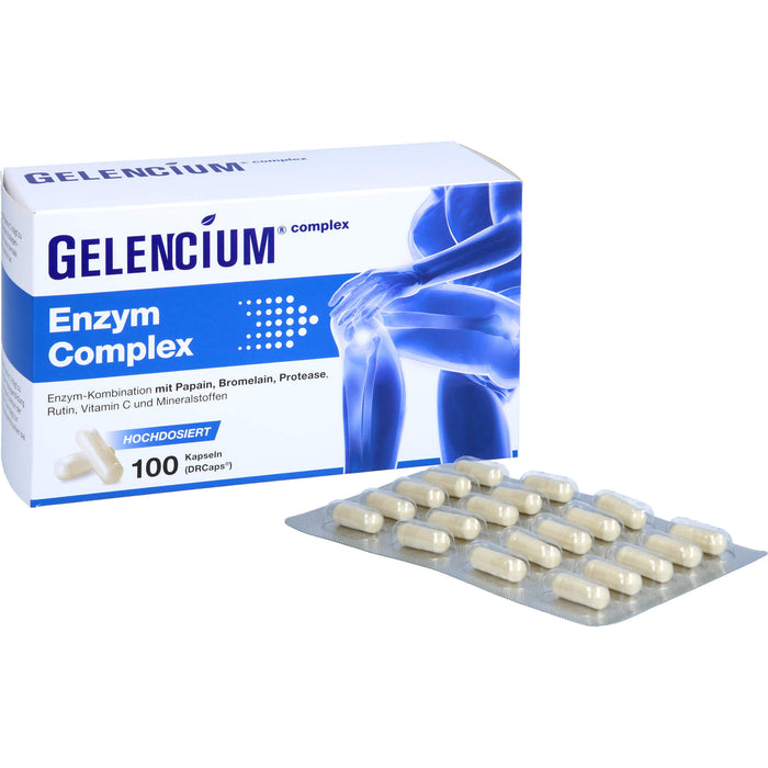 GELENCIUM Enzym Complex Kapseln hochdosiert mit Bromelain, 100 pcs. Capsules