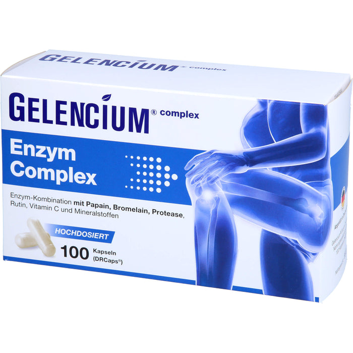 GELENCIUM Enzym Complex Kapseln hochdosiert mit Bromelain, 100 pcs. Capsules
